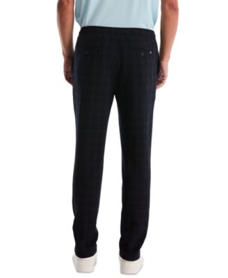 Men's Solid Slim-Fit Flat Front Pants