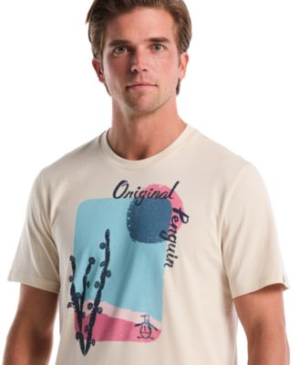 Men's Cactus Graphic-Print Crewneck T-Shirt