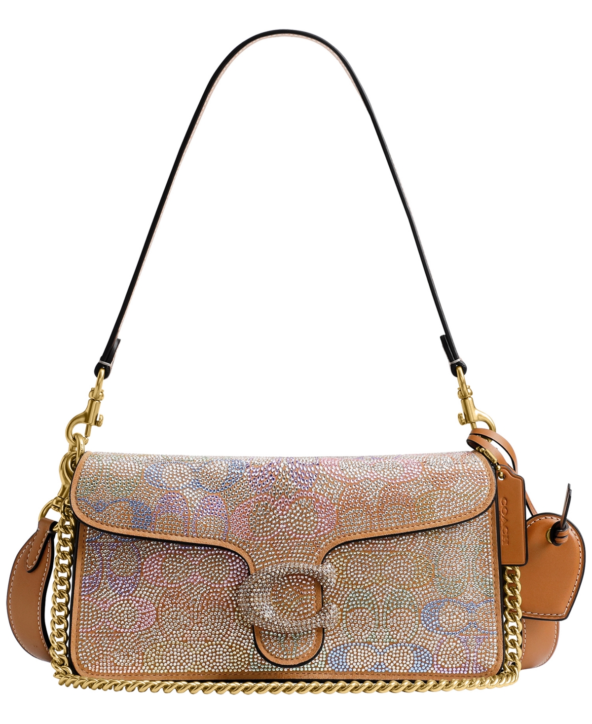 Coach Crystal Signature Suede Small Tabby Shoulder Bag 26