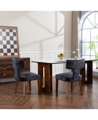 Mid Century Modern Dining Chairs (Set of 2) Gray