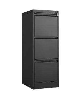 Streamdale 3-Drawer Metal File Cabinet with Lock