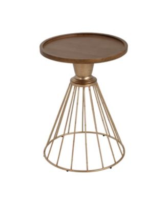 Retro Hollow Side Table - No Assembly