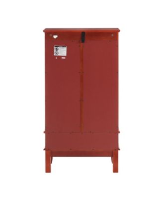 Lighted Cherry Glass Display Cabinet