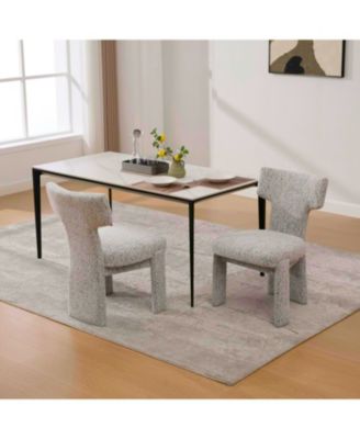  Upholstered Chenille Dining Chairs (Set of