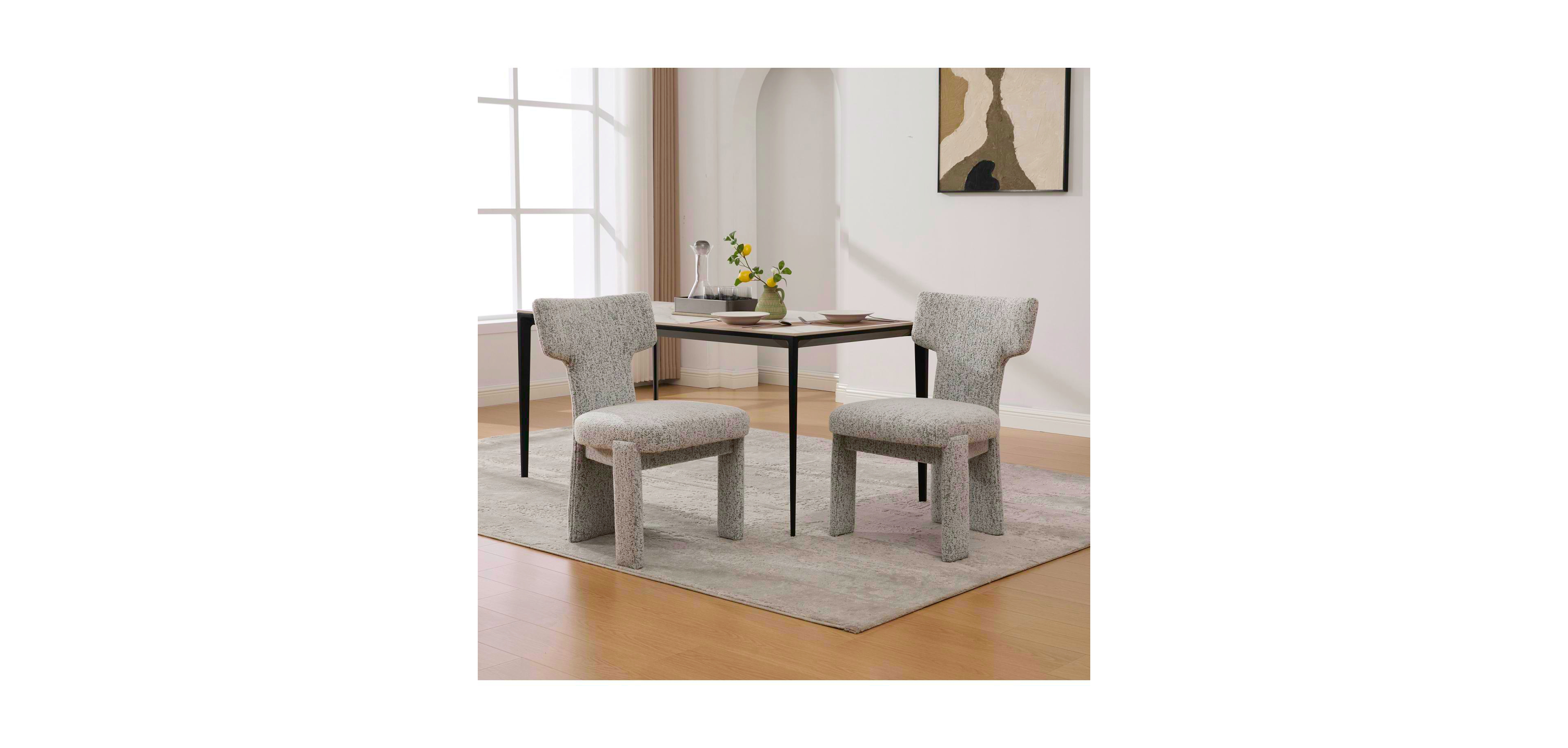 Streamdale Furniture Upholstered Chenille Dining Chairs (Set of