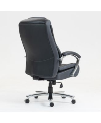 Ergonomic PU Leather Office Chair with Lumbar Support
