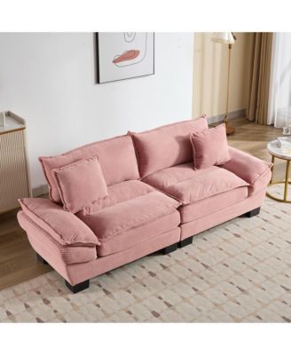 Streamdale Corduroy Sofa Sleeper with Comfy Cushions