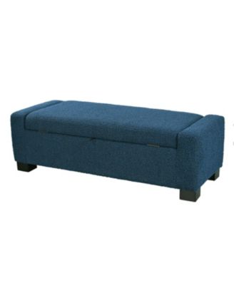 50" Rectangular Ottoman Bench with Hinged Lid & Storage
