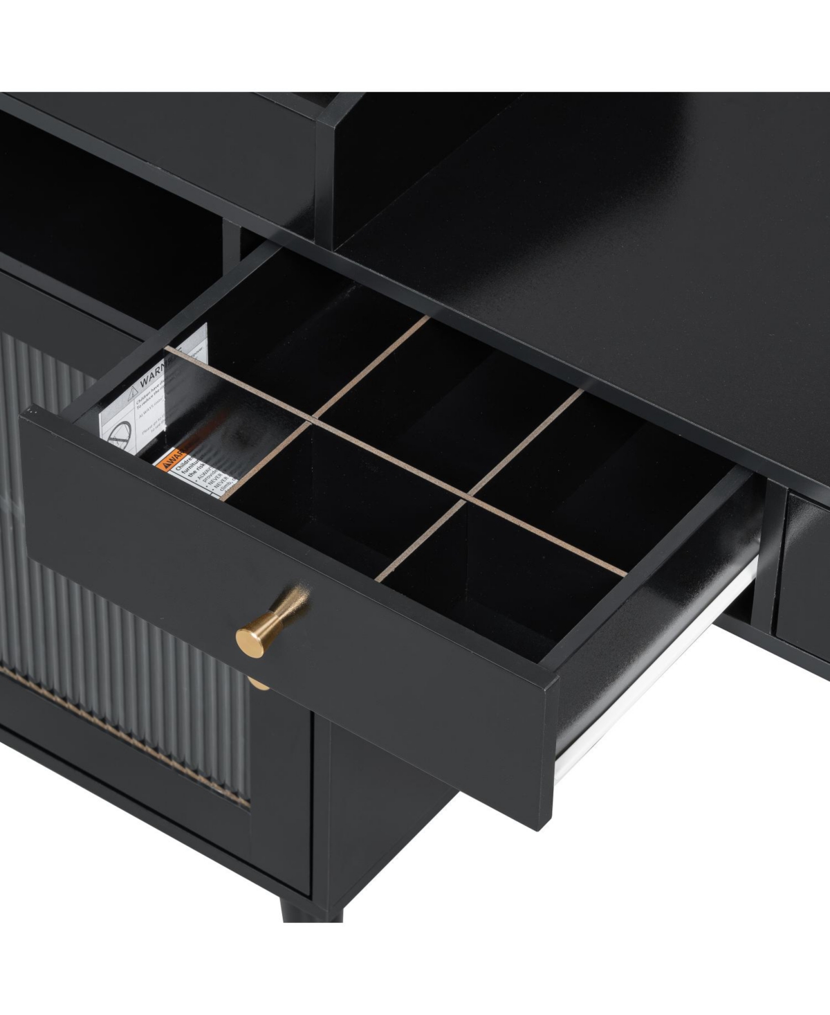 Streamdale Furniture Vanity Desk with Drawers Cabinet & Charging Port