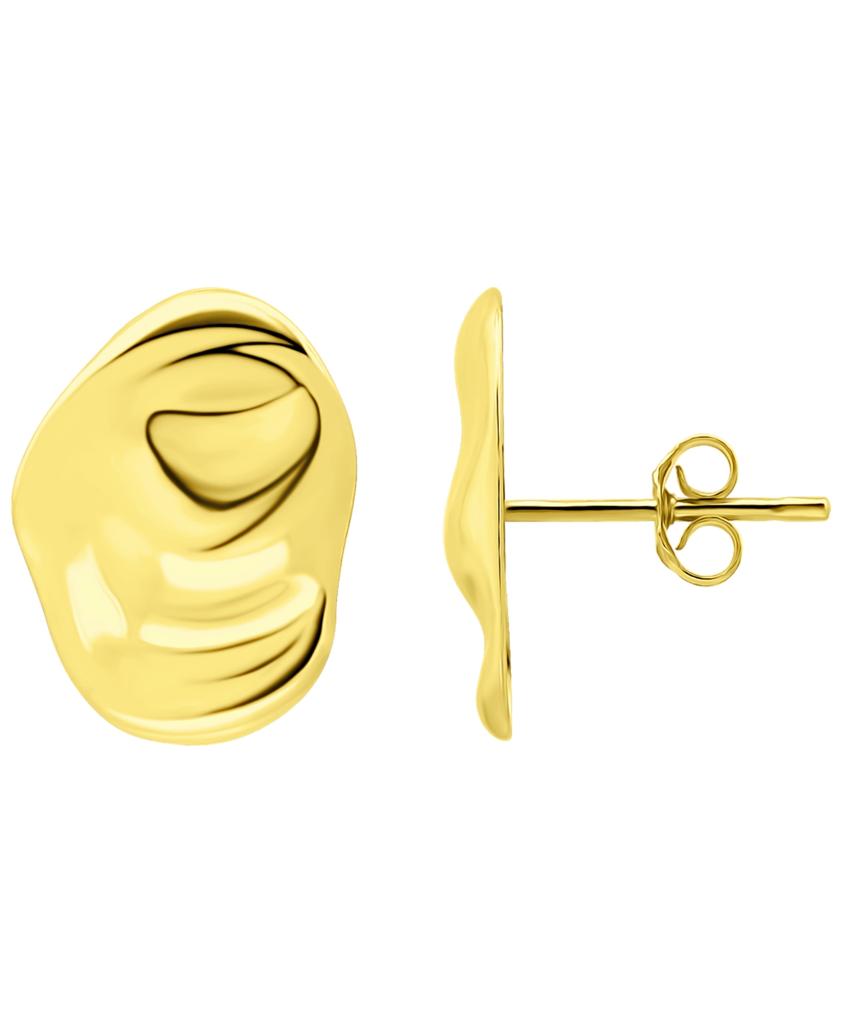 Giani Bernini 18k Gold Over Sterling Silver Abstract Oval Post Earrings, Macy's Exclusive