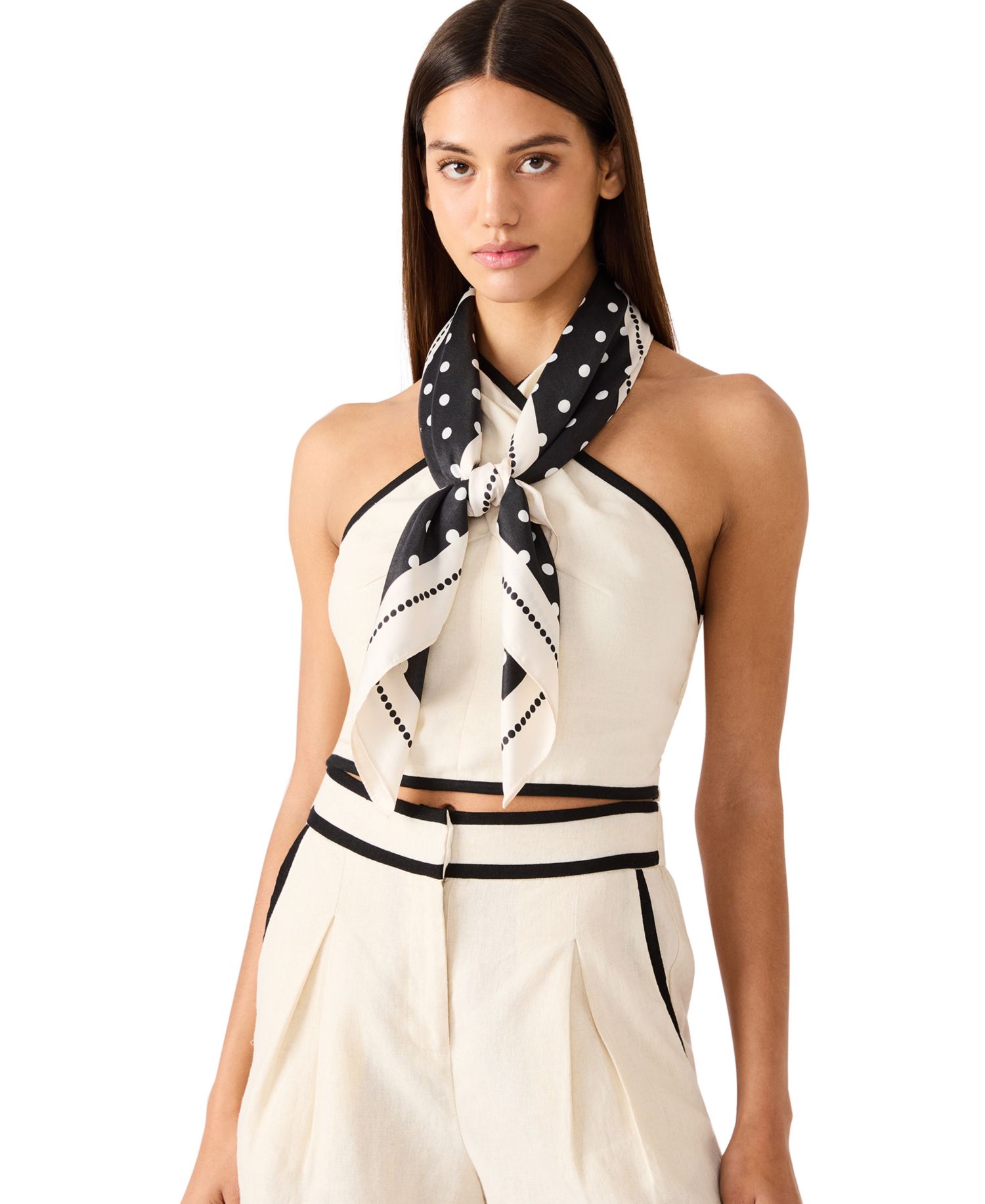 Inverted Polka Dot Square Scarf