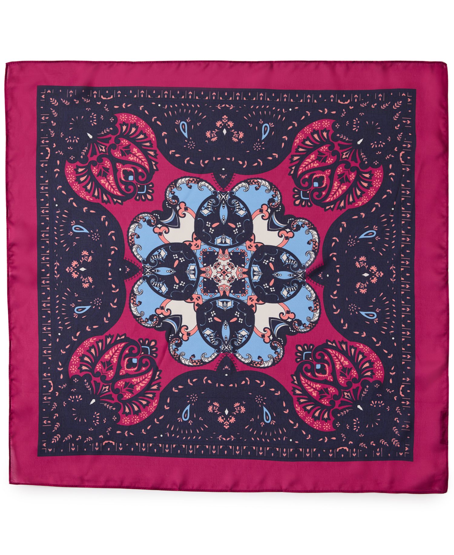 Vintage-Inspired Bandana Square Scarf