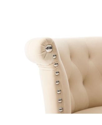  Velvet Bar Stool Set of 2, Adjustable Swivel, Silver Legs