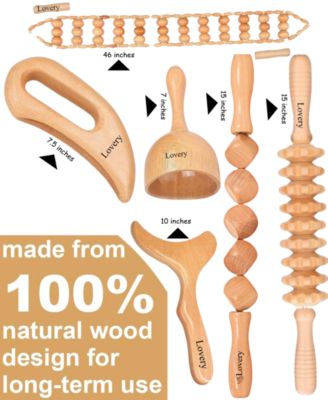 6-Pc. Wooden Massage Tool Kit