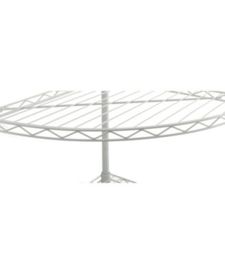 6-Tier Corner Wire Shelf - White
