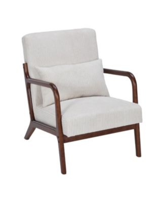 Mid-Century Modern Accent Chair Beige