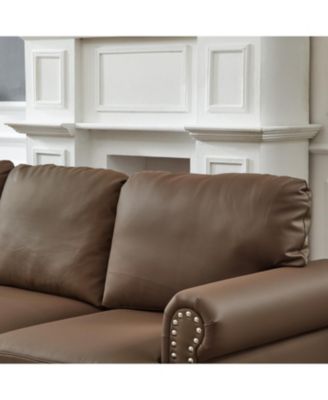 Streamdale Modern Classic Loveseat Faux Leather