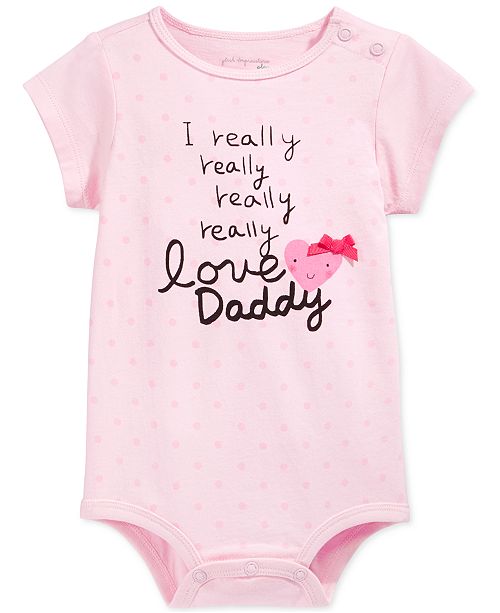 First Impressions Baby Girls Love Daddy Bodysuit Created For