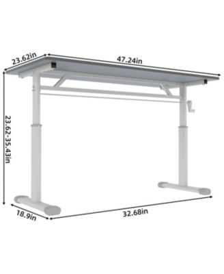 Adjustable Height Study Desk - Kids & Adults, Compact Design