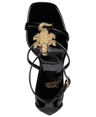 Women's Swamped Embellished Sculpted Wedge Sandals