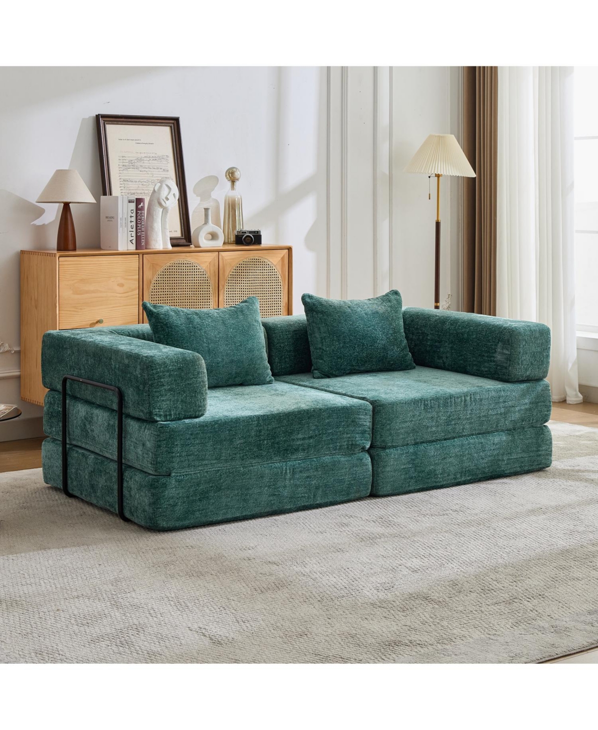 Streamdale Furniture Streamdale Compression Convertible Floor Sofa Bed