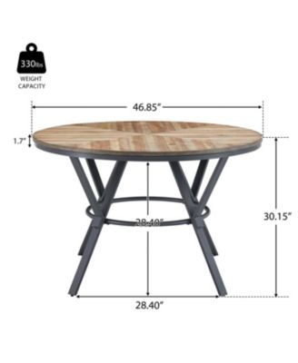 Industrial Birch 5-Piece Dining Set