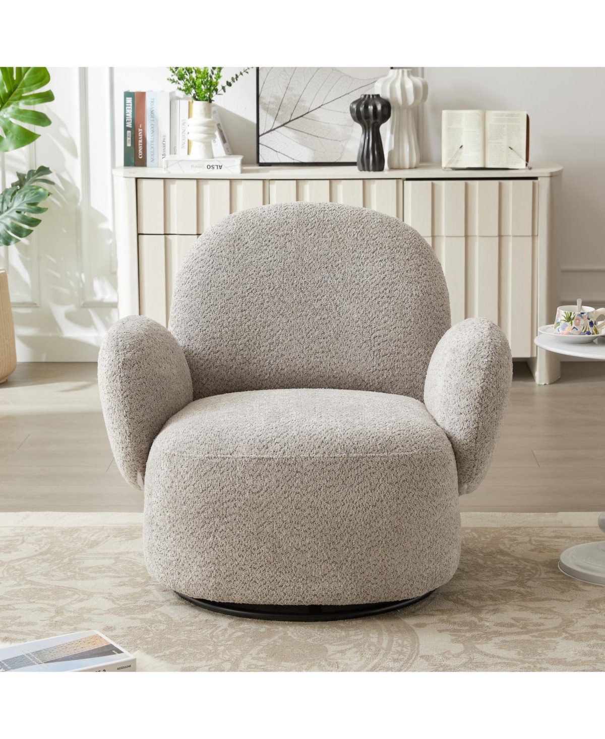 Streamdale Furniture Accent chair for Living room With Swivel Function