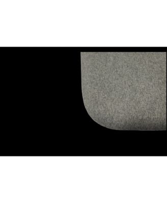 Streamdale Modern Linen Accent Dining Chairs (Set of 4), Black Metal Legs