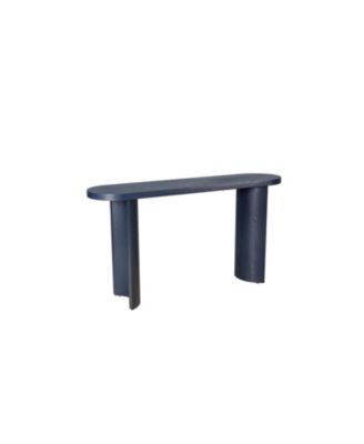 Navy Blue 60" Entryway Table with Curved Legs