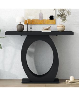 Mira Modern Console Table with Egg Base, Enhanced Stability and Design
