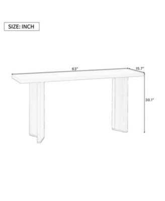 Geometric Leg Console Table