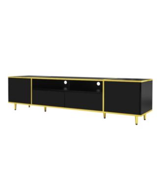 70.9" LED TV Stand - 2 Shelves Drawers & Cabinets
