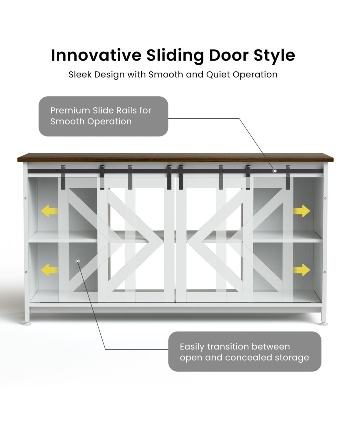 Streamdale Furniture Metal Aquarium Stand with Cabinet - 80 Gallon White