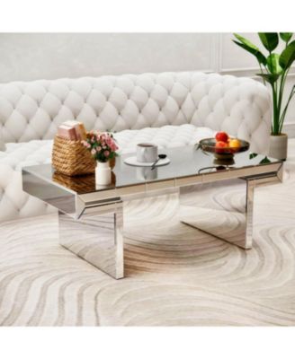 Luxury Fluted Glass Coffee Table