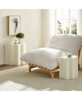 Wavy Edge Side Table Set - Modern End Tables for Living Room/Bedroom