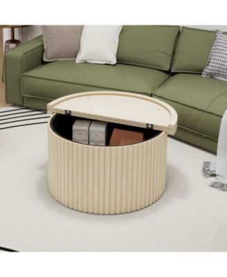 Modern Round Coffee Table Accent Table