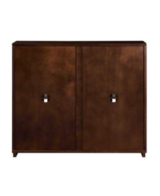Mid Century Fluted Sideboard Cabinet - Dark Walnut