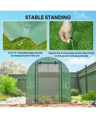 Hoop House house with Support Rods, Walk-in house,