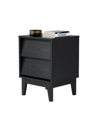 Streamdale Mid-Century Nightstands with Beveled Design
