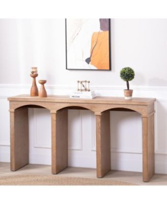 Rustic Archway Console Table - 60" Entryway/Sofa Table