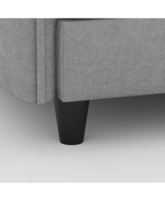 Streamdale 107.8" 3 Seater L-Shaped Sofa Couch with Ottoman & Pockets