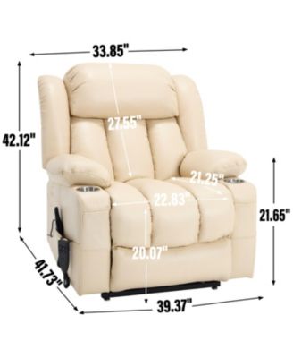 350 LBS Power Lift Recliner w/ Massage & Heat