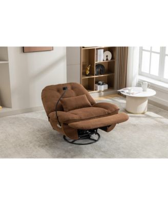 Power Recliner with Bluetooth and USB, Grey