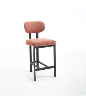 Upholstered Counter Height Bar Stools - Set of 2