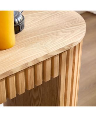 Modern Console Table with Drawer - NATURE