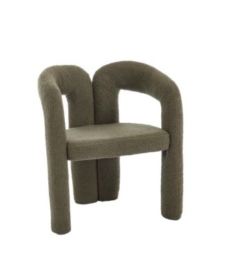 Velvet Accent/Dining Chair Set of 2 (Olive Teddy)