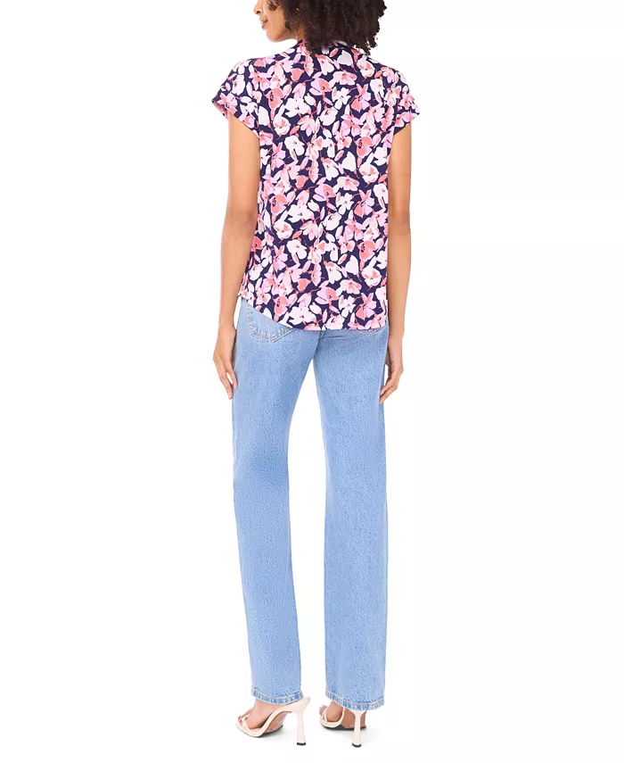 Women's V-Neck Blouse - thumbnail 4