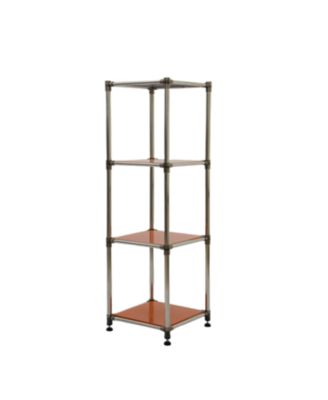 Streamdale Korean 4-Tier Stainless Steel Shelving Unit (49"H x 14.9"W)