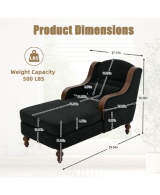 Oversized Chaise Lounge Indoor Sofa Bed