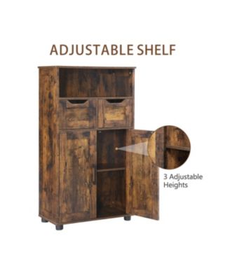  Tall Storage Cabinet with Drawers & Adjustable Shelf